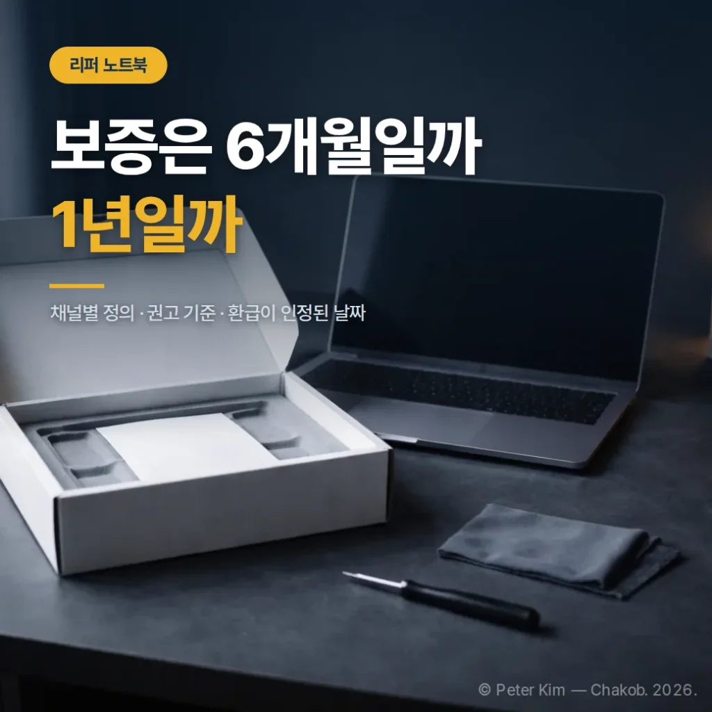 리퍼 노트북 품질보증기간 기준 정리 (하자 발생을 알린 날이 재발 시점)