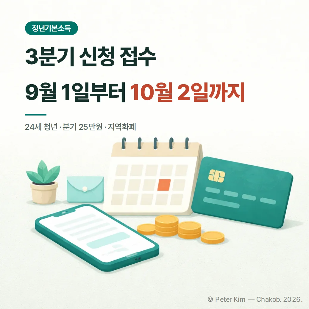 경기도 청년기본소득 3분기 신청 안내 커버 이미지