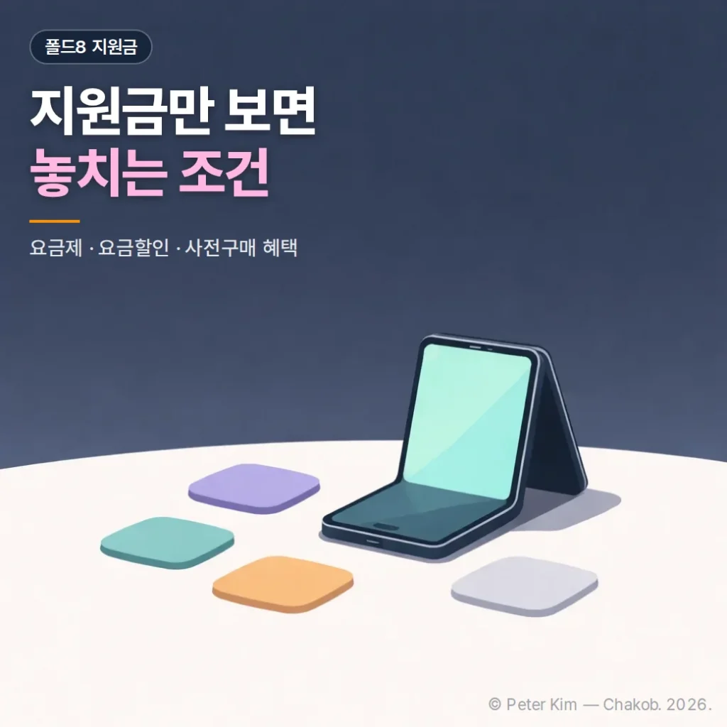 폴드8 지원금, 공통지원금과 추가 혜택 확인