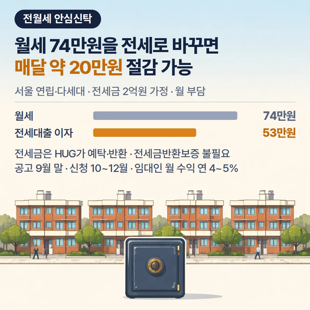 2026 전월세 안심신탁 조건·신청방법·수익률, 3자 약정부터 입주까지