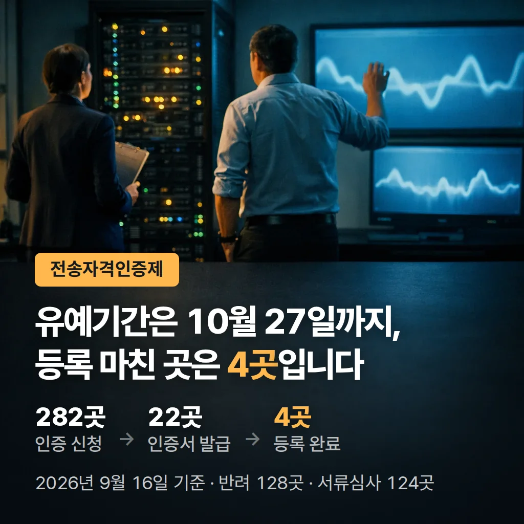 전송자격인증제 문자사업자 등록요건·신청 단계·기한 정리