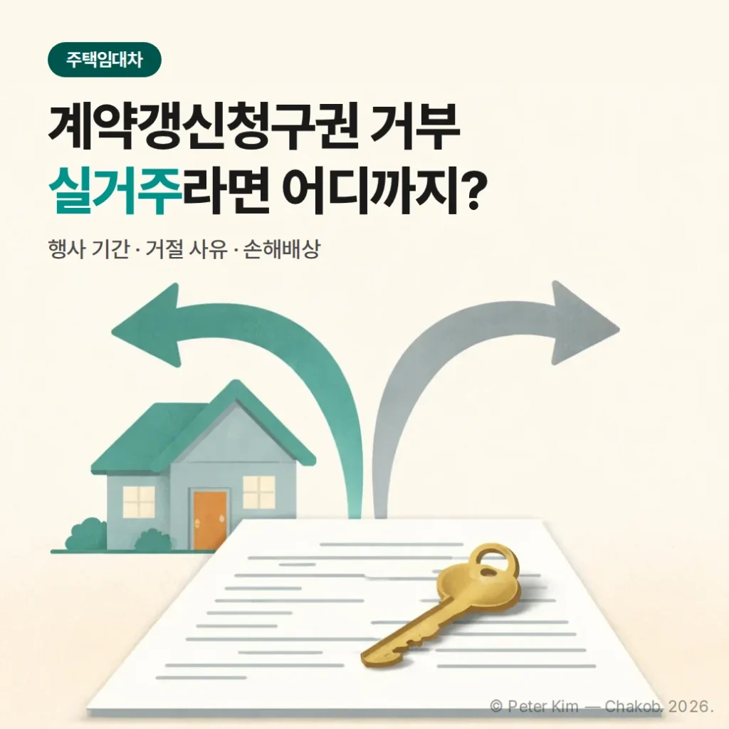 계약갱신청구권 거부, 실거주라면 어디까지 인정될까?